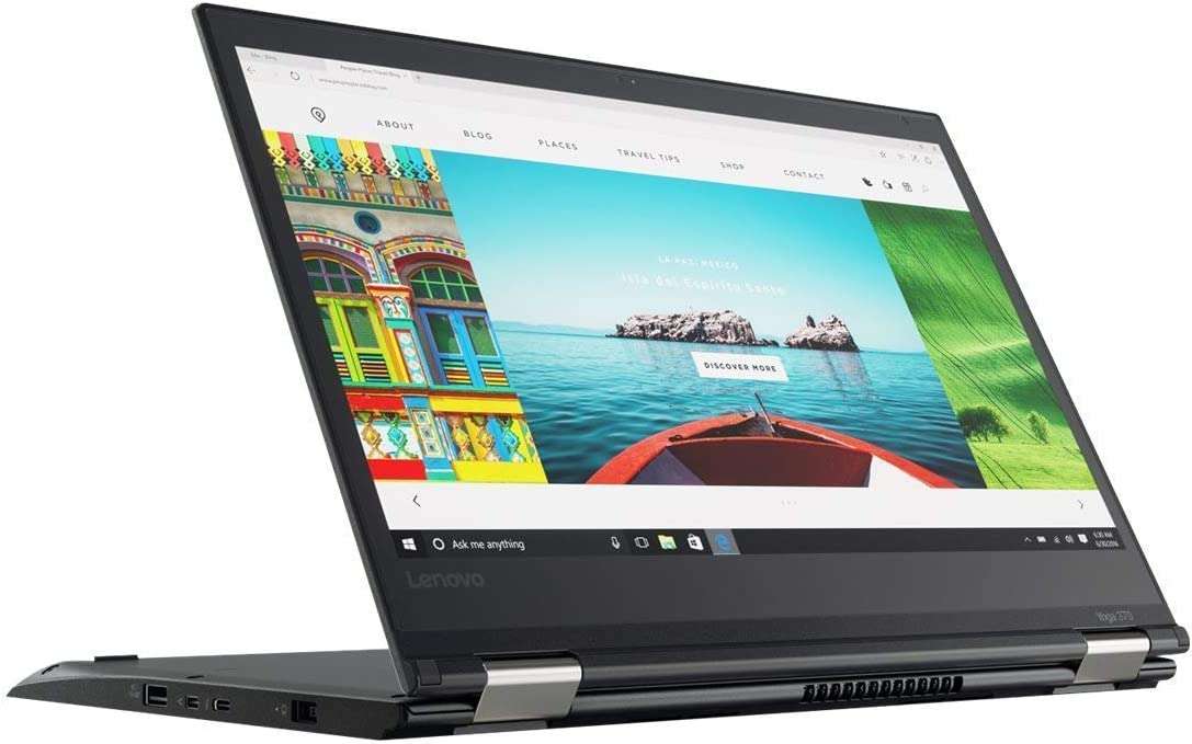 Lenovo ThinkPad Yoga 370 Touch Laptop with Intel Core i5-7300U, 8GB DDR4 RAM, 256GB SSD - 13.3" - Black