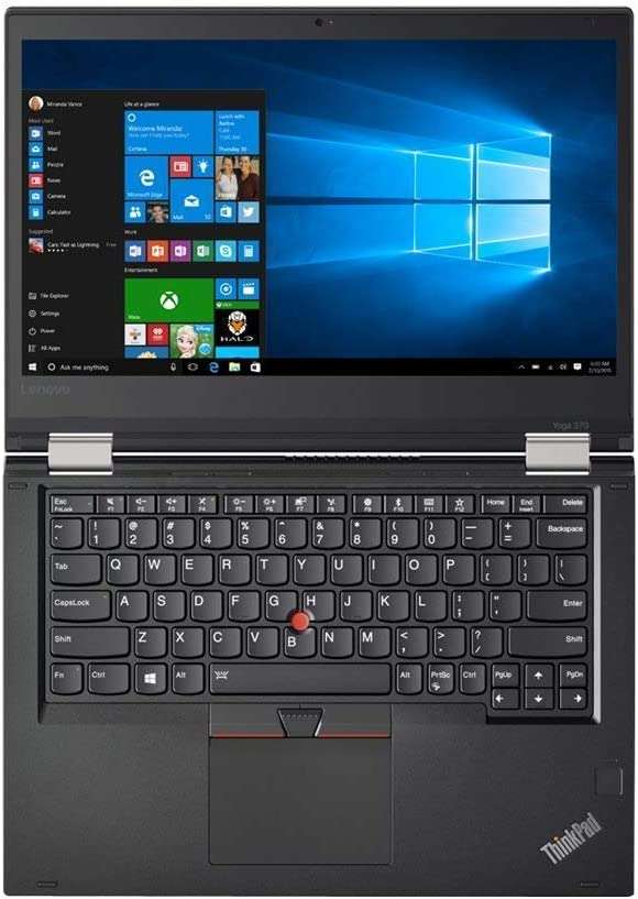 Lenovo ThinkPad Yoga 370 Touch Laptop with Intel Core i5-7300U, 8GB DDR4 RAM, 256GB SSD - 13.3" - Black - Image 4