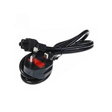 3 Pin Fused Laptop Power Cable 1.8m Black - Image 3