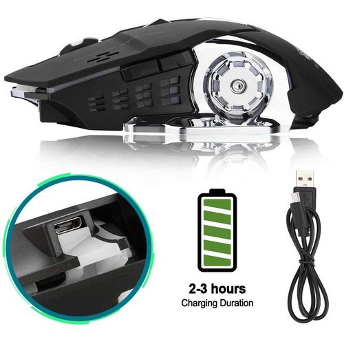 T-Wolf Mini Q13 Wireless Rechargeable Silent Backlit Gaming Mouse - Image 9